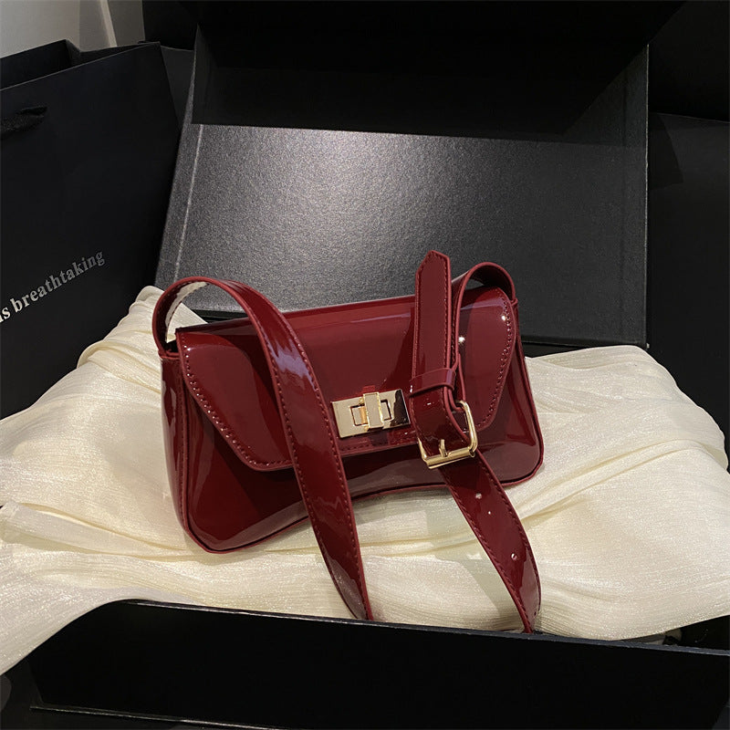 Elegant Patent Leather Crossbody Bag