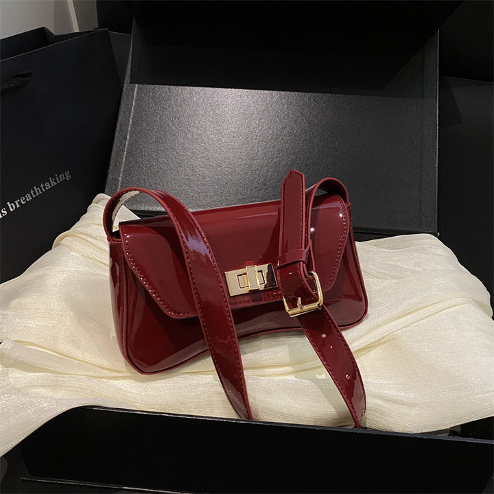Elegant Patent Leather Crossbody Bag