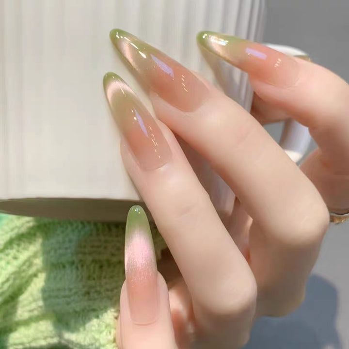 Artistic Almond-Shaped Press-On Nail Set Kalsten