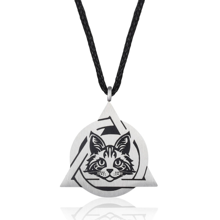 Artistic Cat Pendant Necklace Kalsten