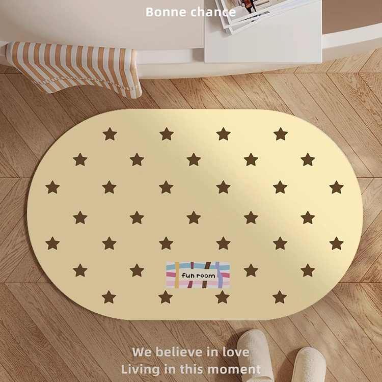 Playful Bunny-Themed Bath Mat