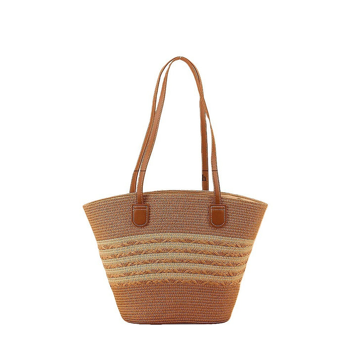 Fan bag with faux leather carrying handles Kalsten