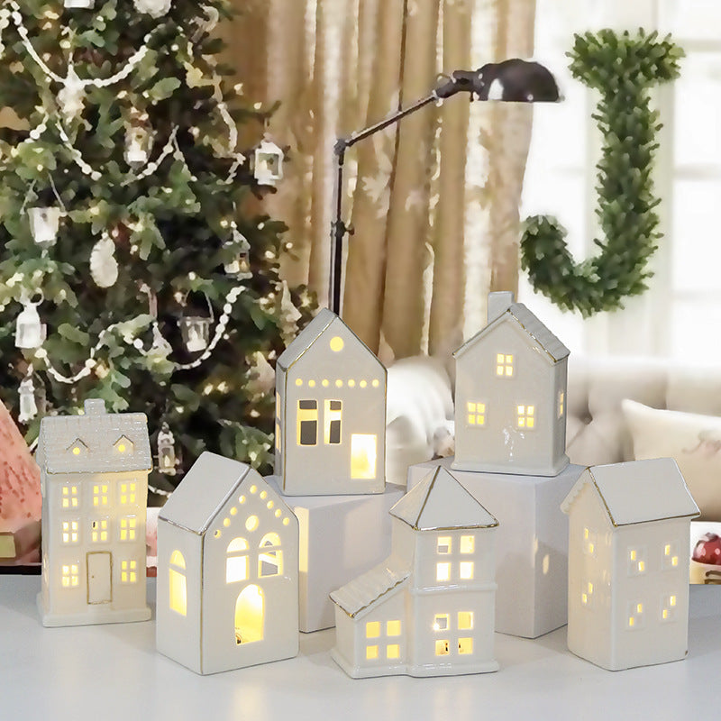 Decorative Ceramic House Lantern Kalsten