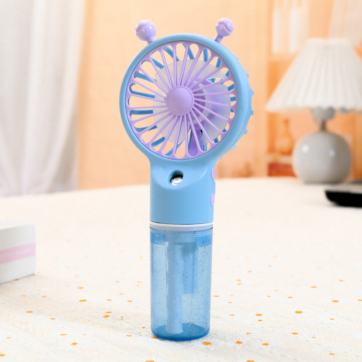 Women Portable Spray Fan with USB Charging Function and Ergonomic Handle Kalsten