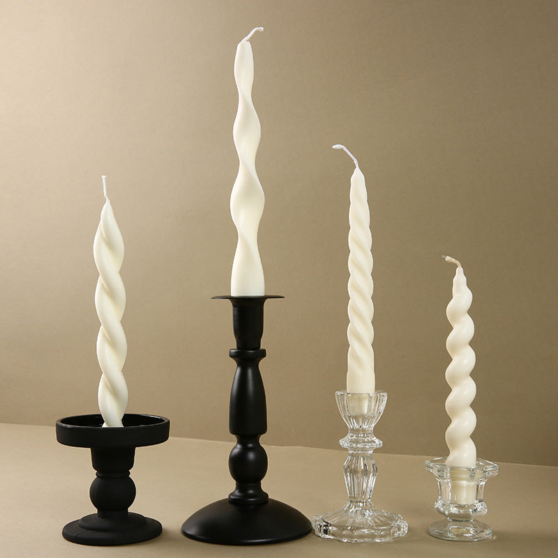 Twisted Spiral Decorative Taper Candle