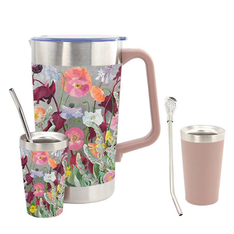 Ladies thermos jug with ergonomic handle and double thermal insulation Kalsten