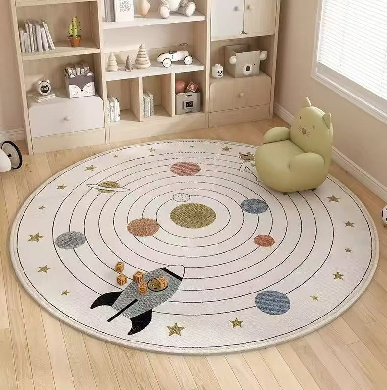 Alphabet-Themed Educational Area Rug for Kids