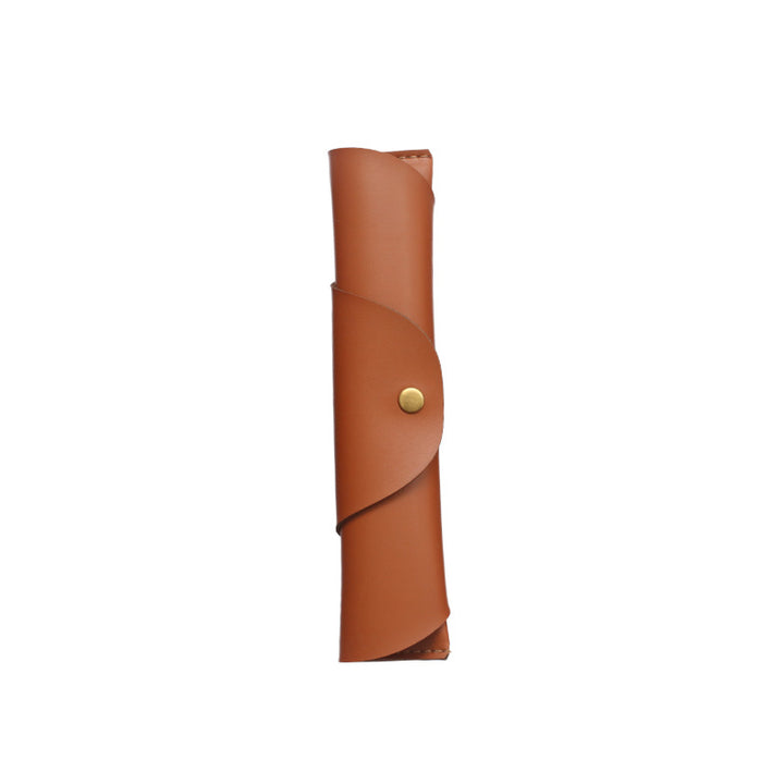 Premium Leather Roll-Up Pencil Case