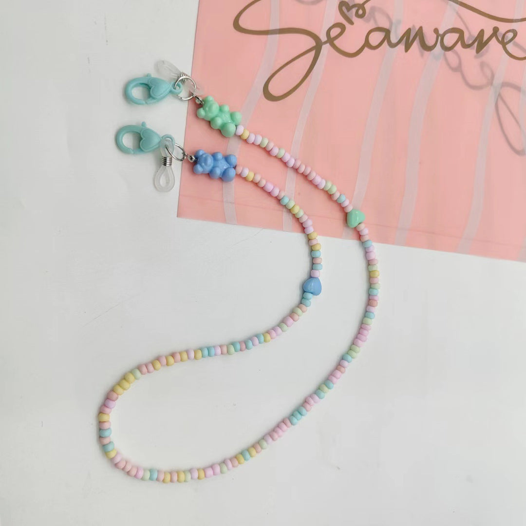Playful glasses holder chain with colorful beads Kalsten