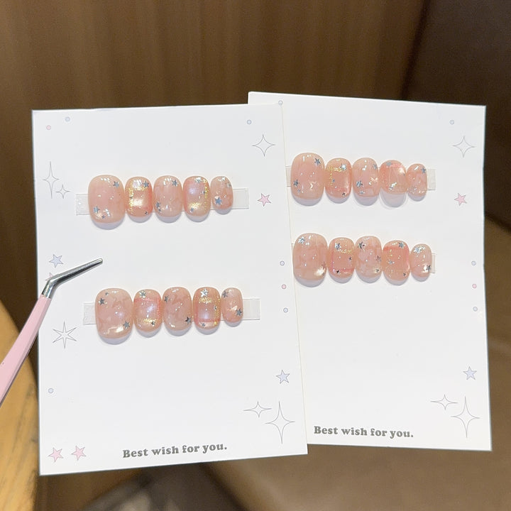 Glamorous artificial nail tips with star design Kalsten