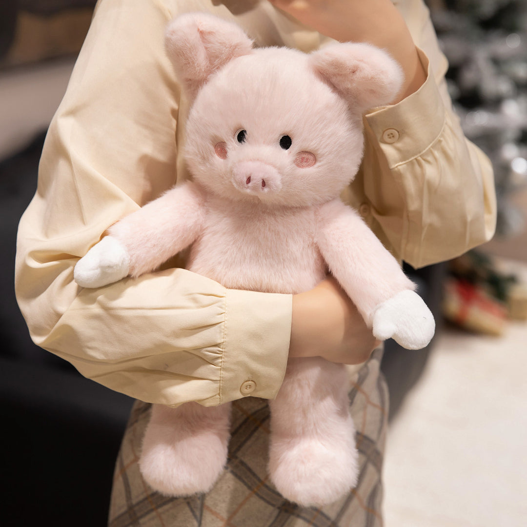 Classic Retro-Style Plush Bear Comforter with Round Snout & Contrasting Paw Tips Kalsten