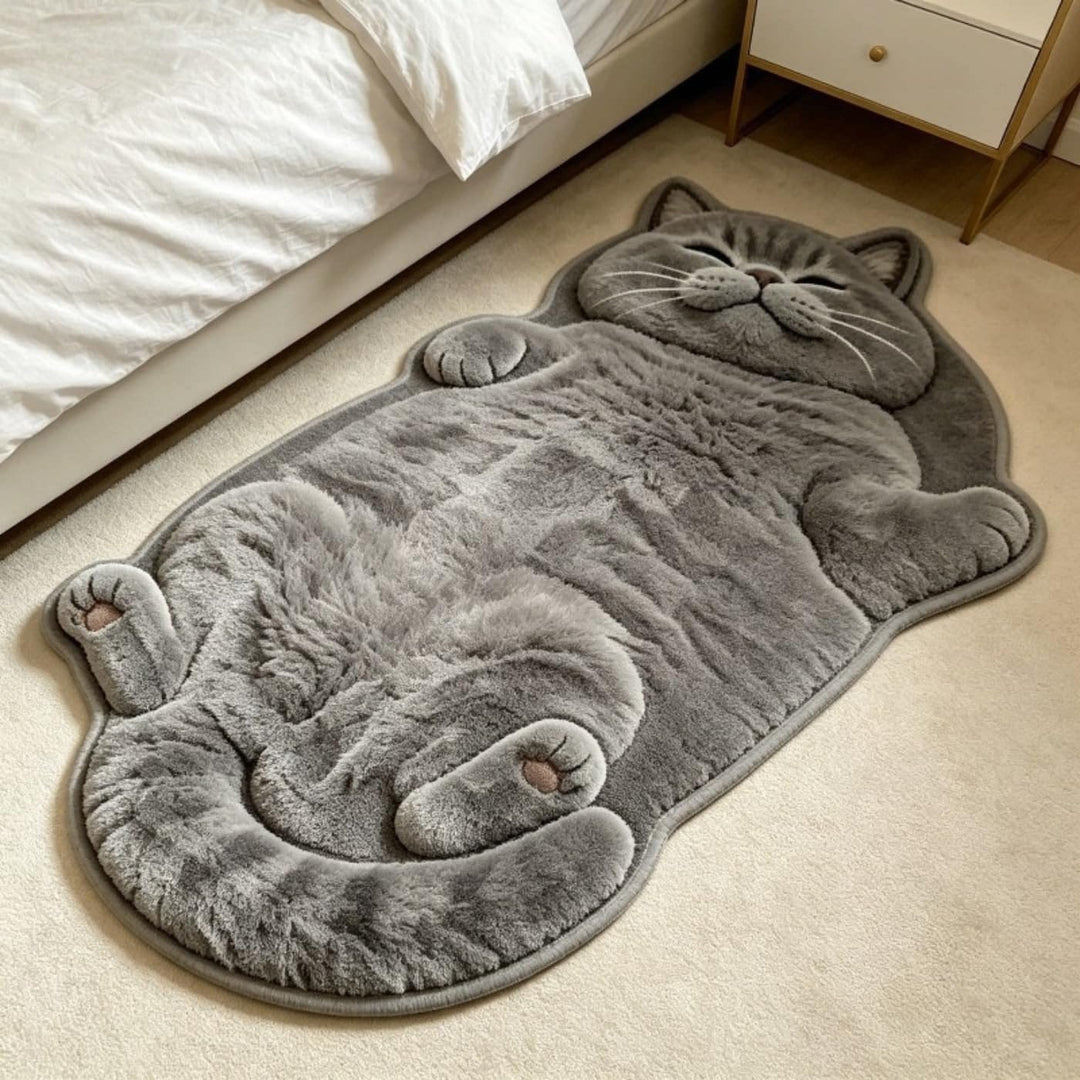 Cute Cat-Shaped Bath Mat