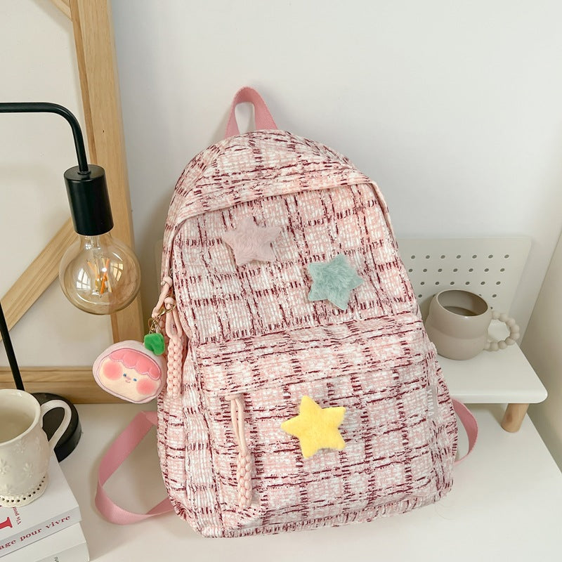 Cute Star-Embellished Backpack