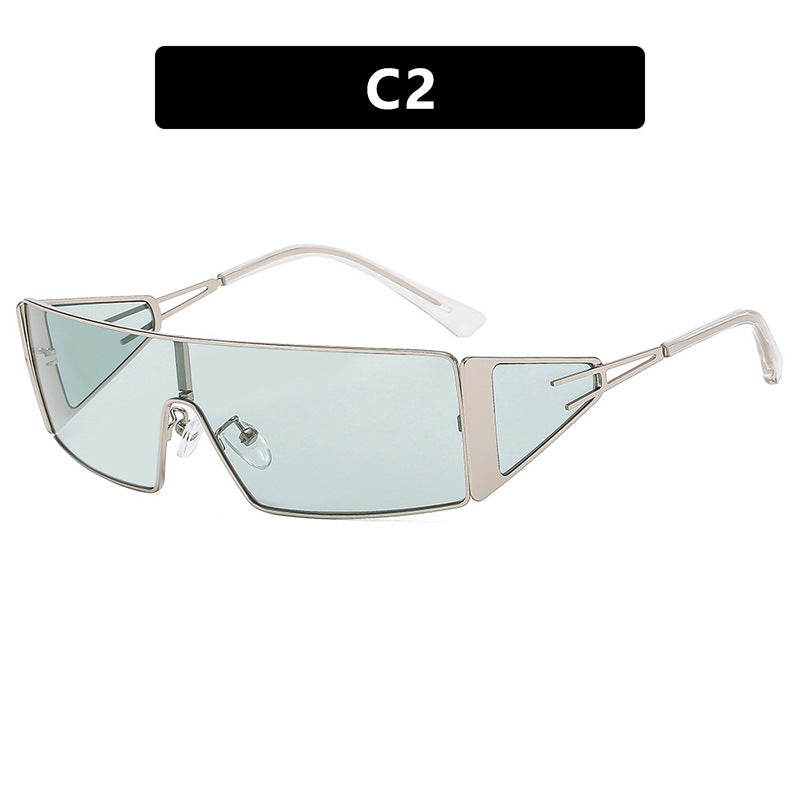 Women geometric sunglasses with futuristic design and durable frame Kalsten