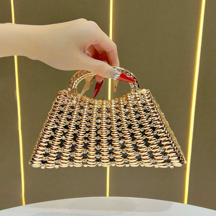 Rhinestone-Embellished Evening Handbag