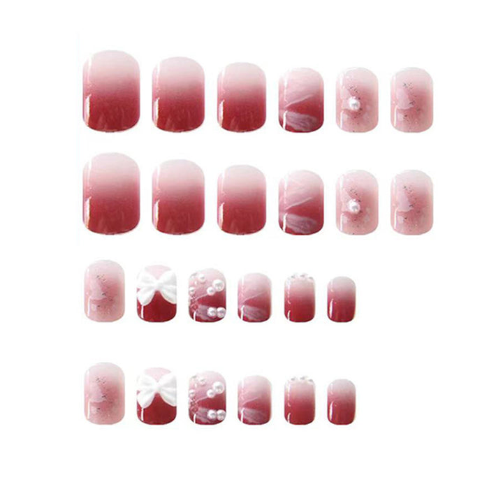 Nail art with cute bow pattern Kalsten