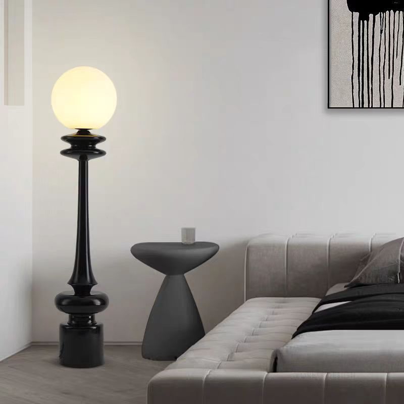 Modern Elegant Floor Lamp with Artistic Globe Shade