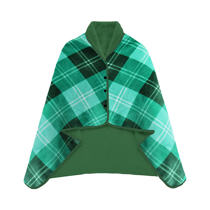 Women Comfortable Throw Blanket with Checkered Pattern Kalsten