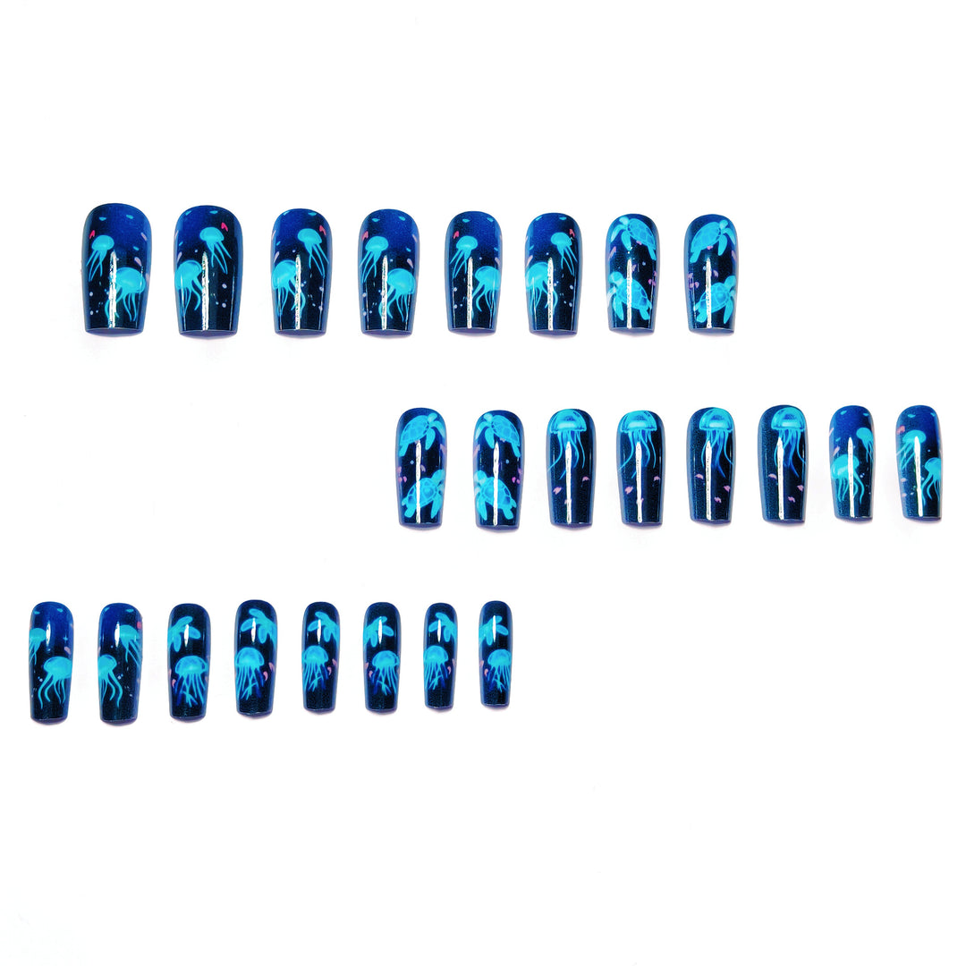 Artistic Glow-in-the-Dark Nail Art Kalsten