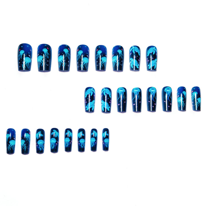 Artistic Glow-in-the-Dark Nail Art Kalsten