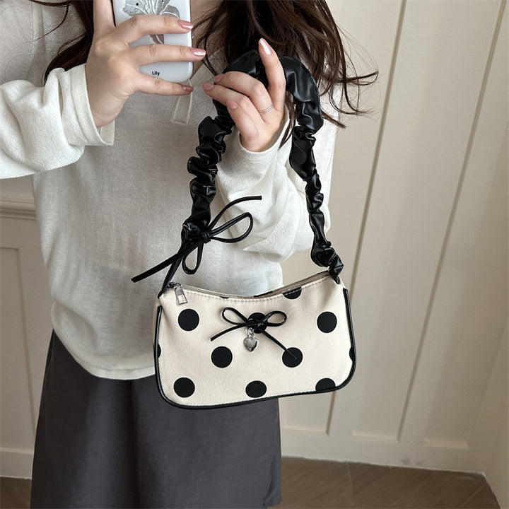 Casual Polka Dot Handbag