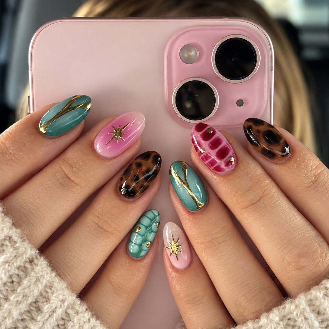 Decorative Artistic Press-On Nails