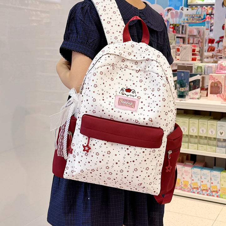 Cute Floral Embellished Backpack Kalsten