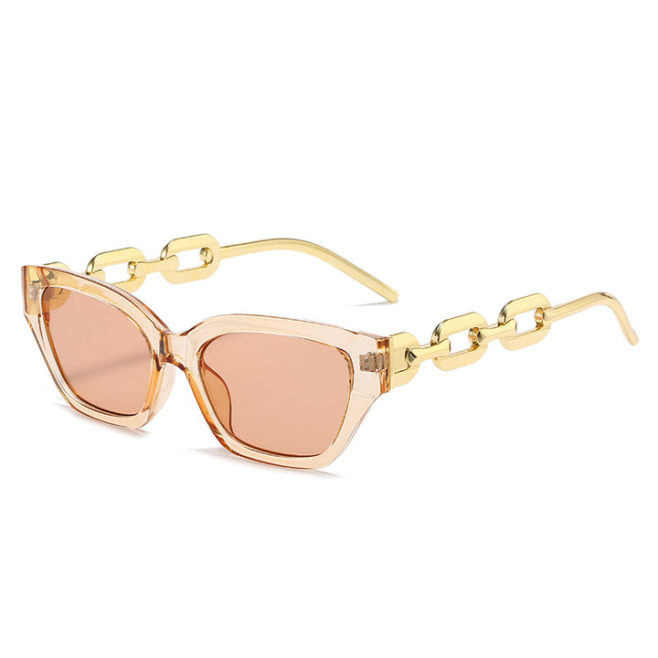 Ladies fashionable Cat-Eye sunglasses with luxurious chain frame Kalsten