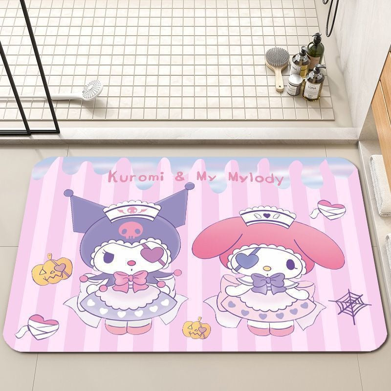 Playful Cartoon-Themed Bath Mat Kalsten