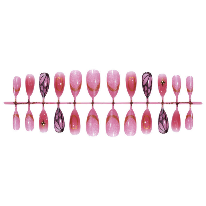 Creative nail art set with rhinestones and glittering accents Kalsten