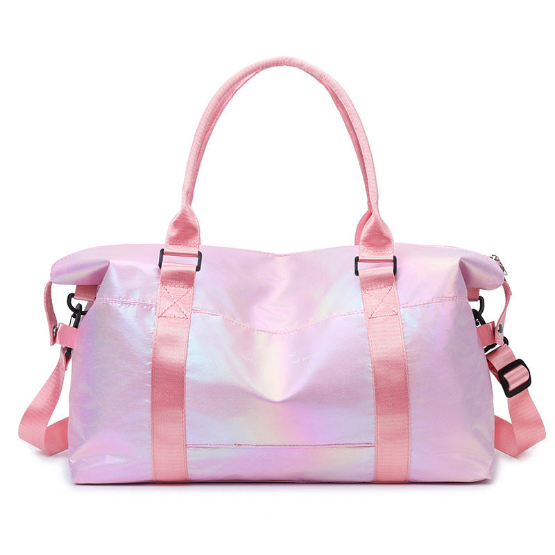 Glossy Holographic Travel Duffel Bag