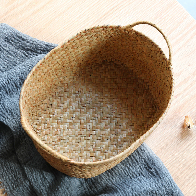 Handwoven Seagrass Storage Basket Kalsten