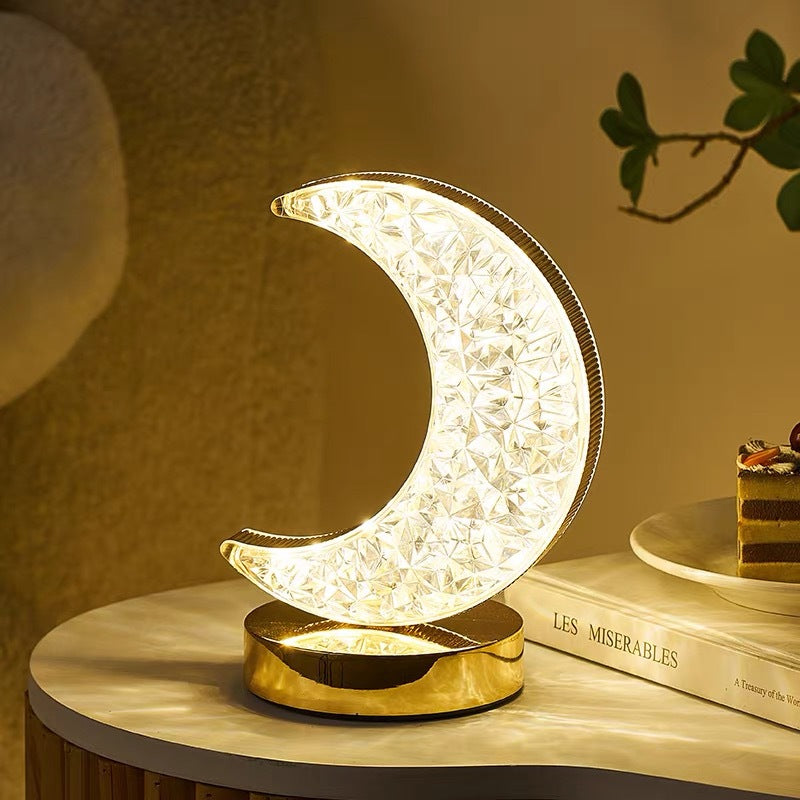Crescent Moon Decorative Table Lamp