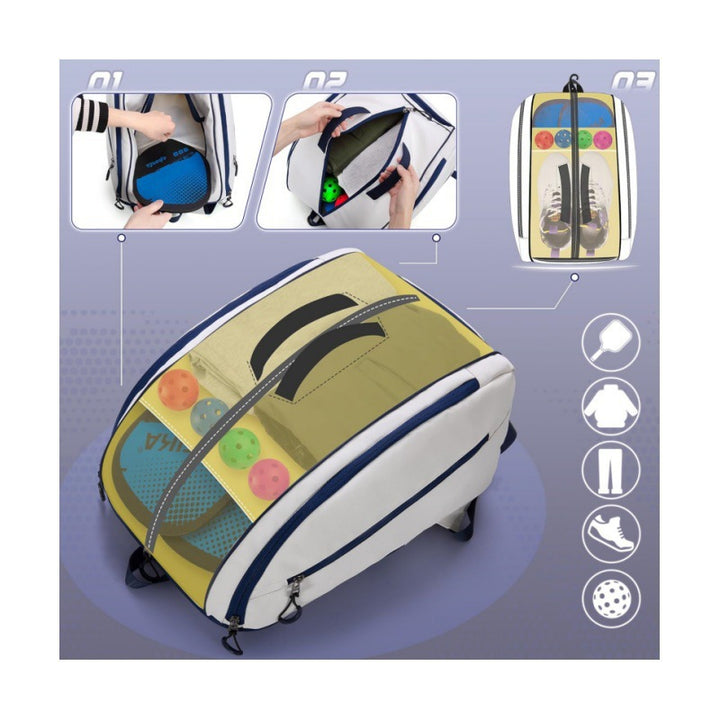 Multi-Compartment Sports Gear Backpack Kalsten