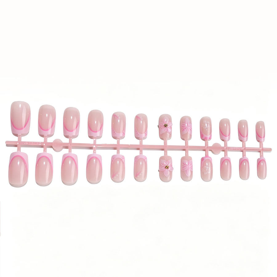 Artistic Floral Press-On Nail Art Kit Kalsten