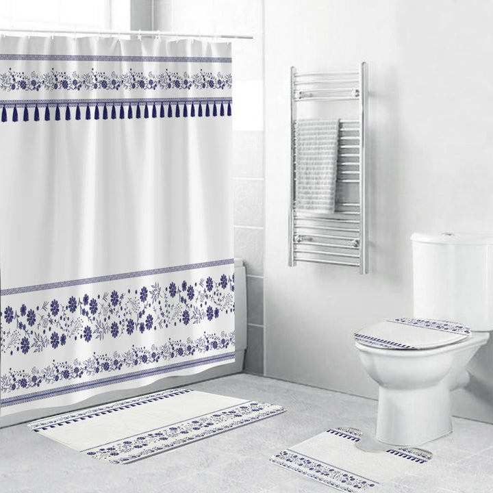 Floral-Patterned Bathroom Accessory Set Kalsten