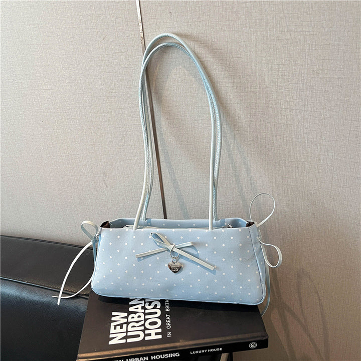 Polka Dot Print Shoulder Bag