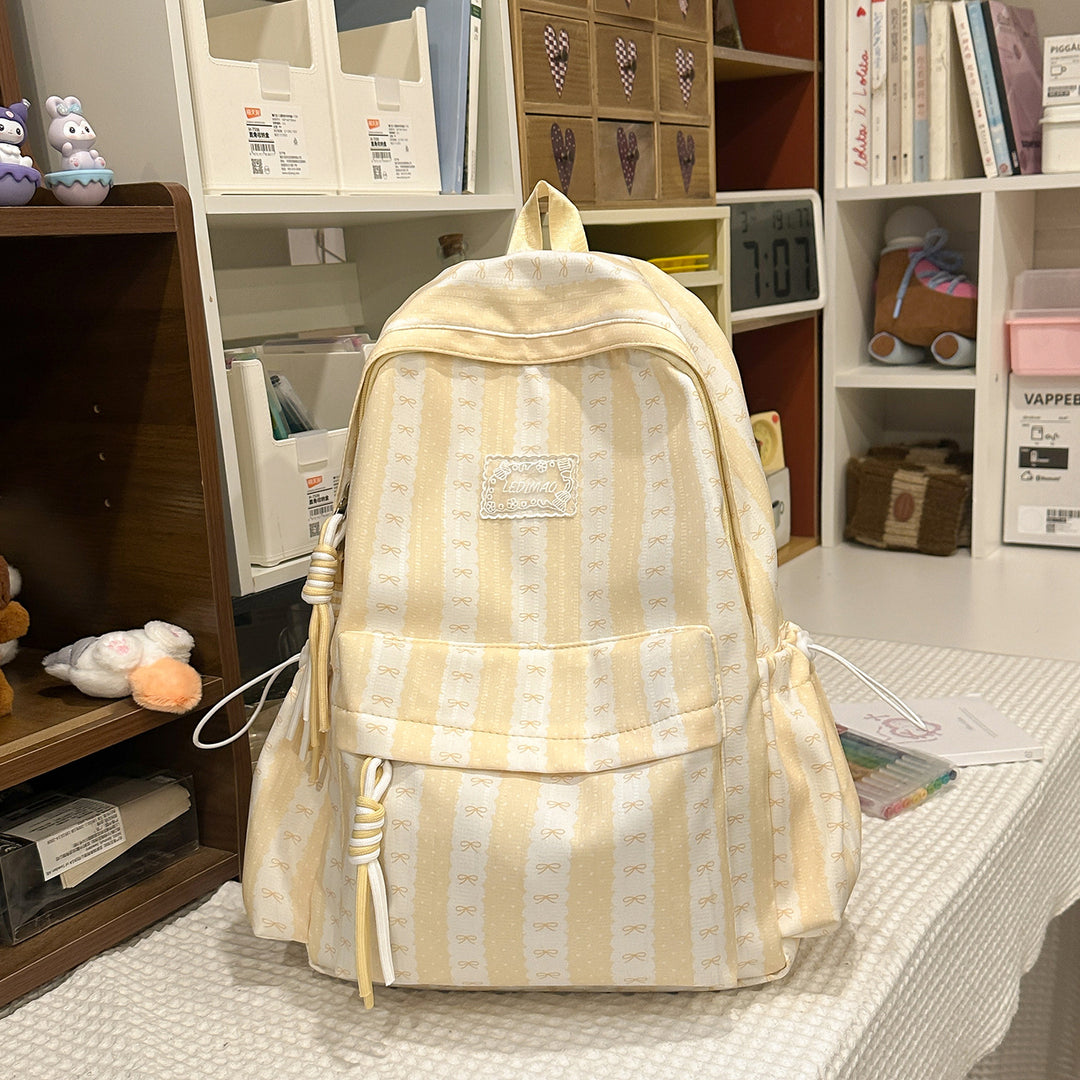 Stylish Decorative Bow-Embellished Backpack Kalsten
