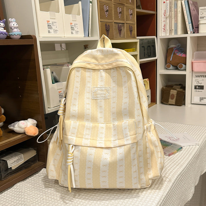 Stylish Decorative Bow-Embellished Backpack Kalsten