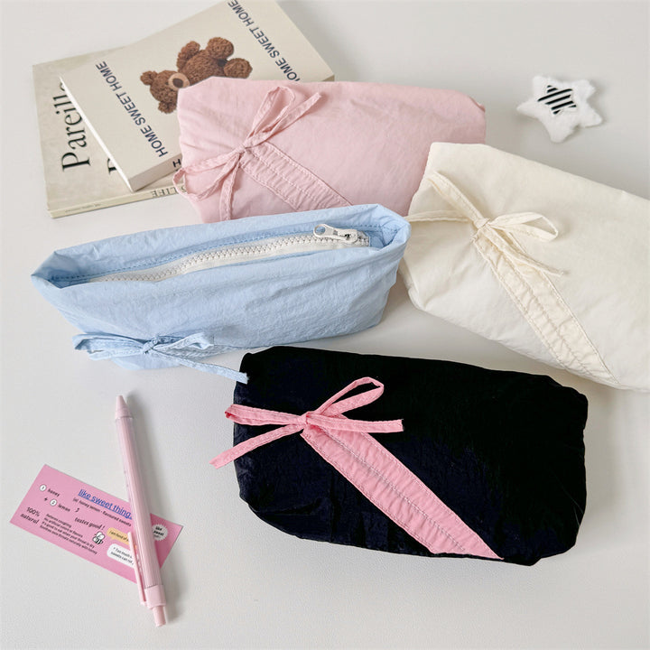 Quilted Pencil Case with Ribbon Closure Kalsten