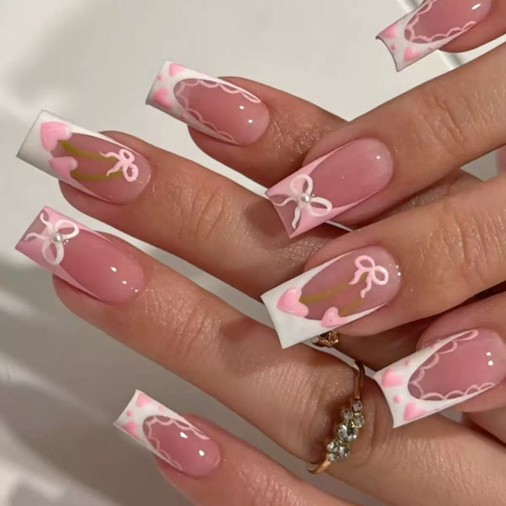 Elegant Press-On Nail Art Set