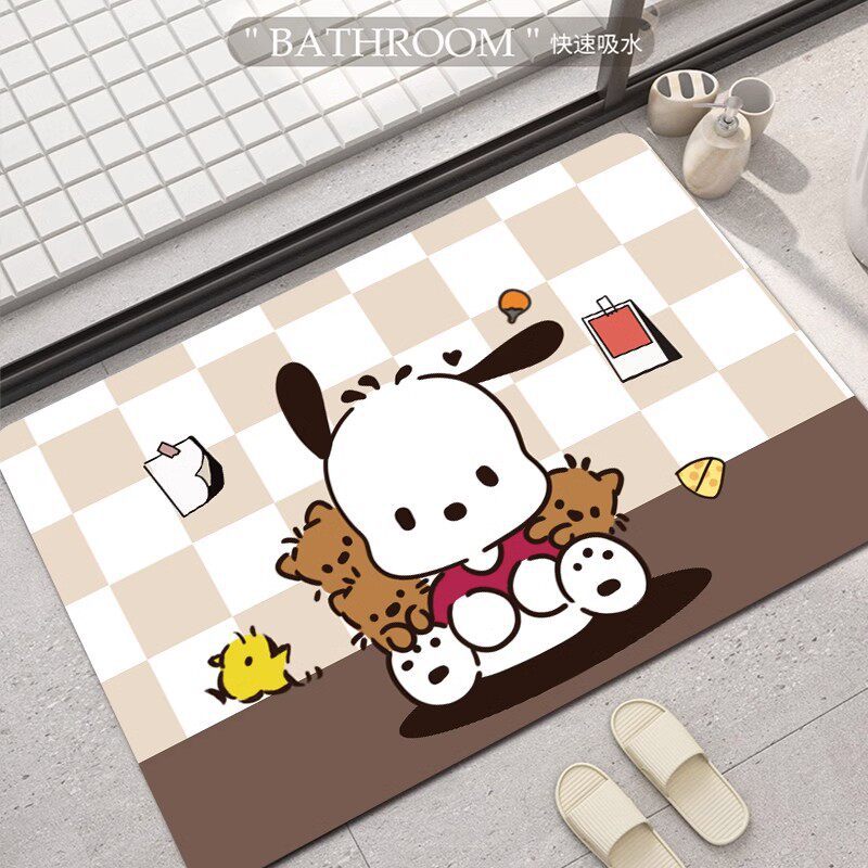 Cartoon Character Bath Mat for Bathroom