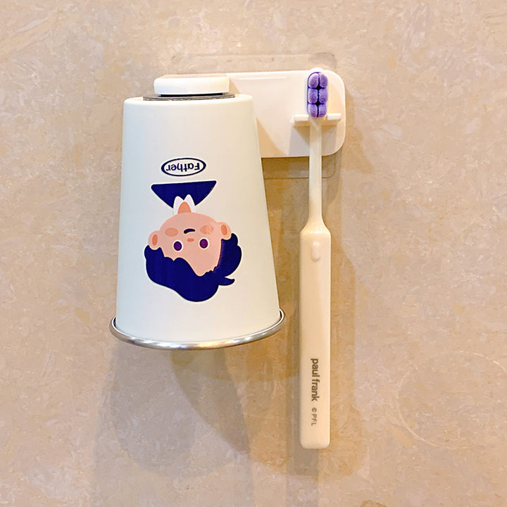 Wall-mounted toothbrush holder with playful design Kalsten
