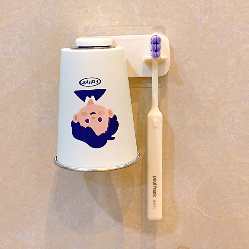 Wall-mounted toothbrush holder with funny cartoon design Kalsten