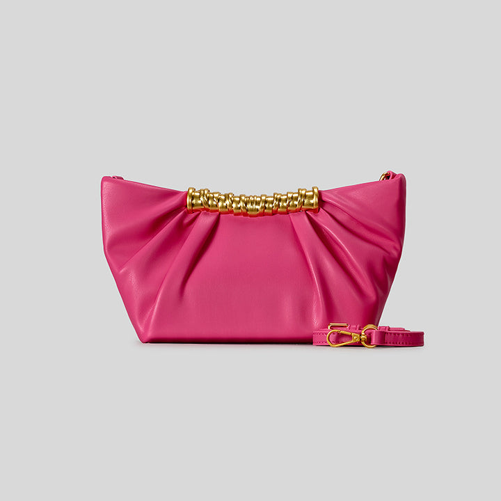 Elegant Leather Folded Clutch