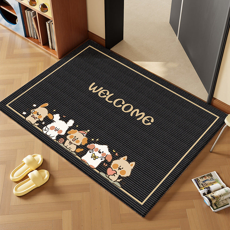 Playful Animal-Themed Indoor Mat