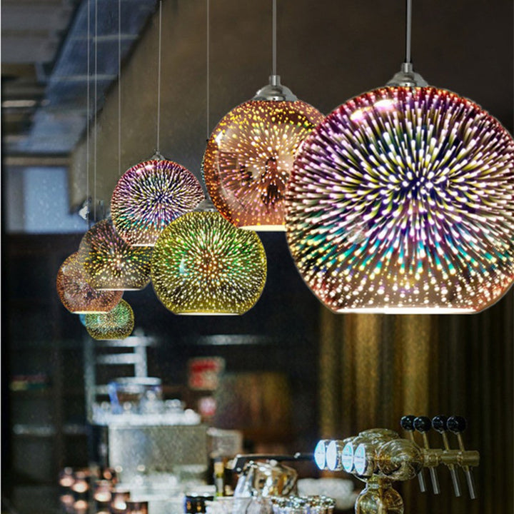 Decorative Sparkling Glass Pendant Light
