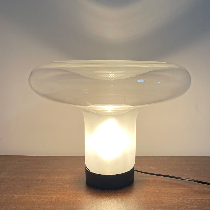 Modern Sculptural Glass Table Lamp