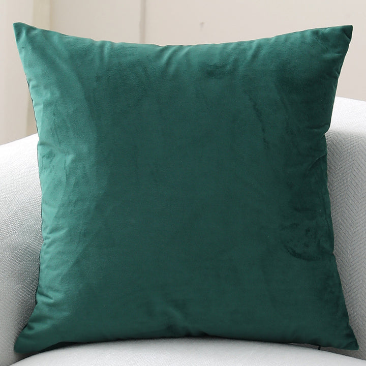 Decorative velvet cushion with soft filling