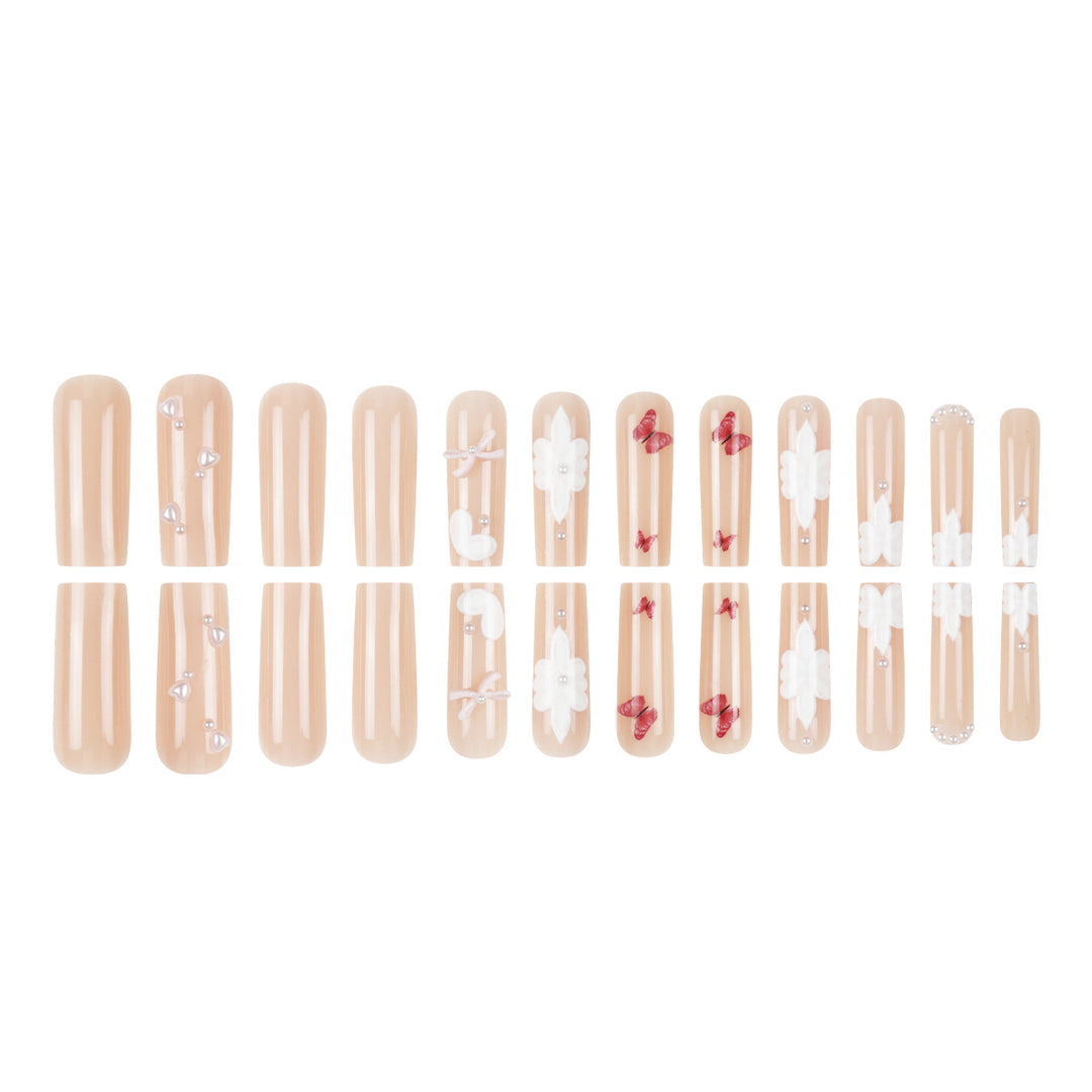 Decorative Floral Press-On Nails Kalsten 1789086044
